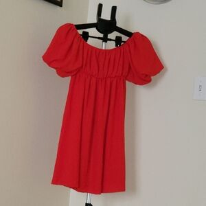 Not Rated Red Off-Shoulder Mini Dress